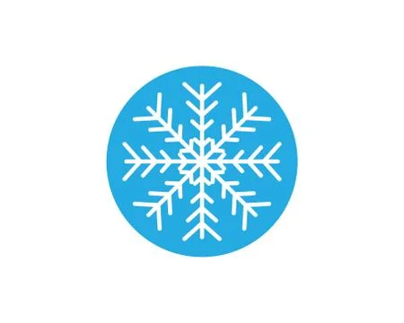 Snowflake logo icon vector illustration design Stock Illustration