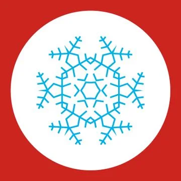 Snowflake logo. Snow icon Illustrazione stock