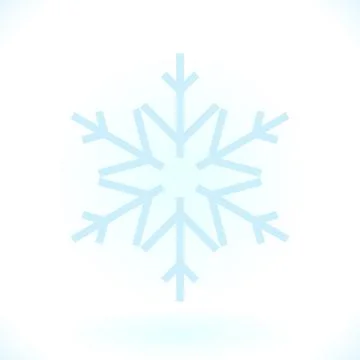 Snowflake logo. Snow icon Illustrazione stock