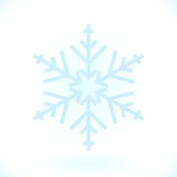 Snowflake logo. Snow icon Illustrazione stock