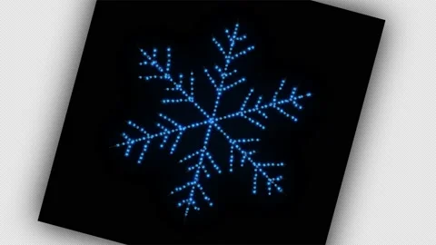 snowflake loop Animation video transpare... | Stock Video | Pond5