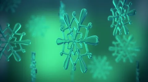 Snowflake loopable animation. Video stock 21516884