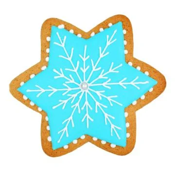 Snowflake man isolated Stock Photos