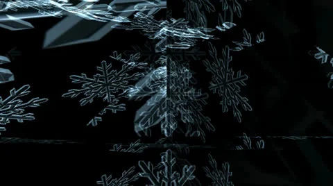 Snowflake Motion mapping 動画素材 24719188