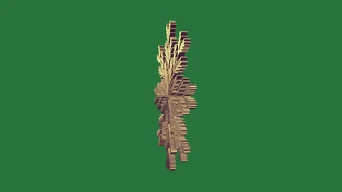 Snowflake Moving - Chroma Key Green Screen Footage Stock Footage 338017784