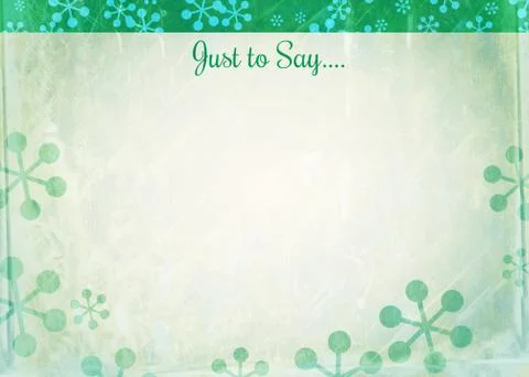 Snowflake Note Paper Stock-Illustration