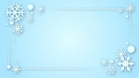 Snowflake Opening Title Video Frame Stock Footage 319626718