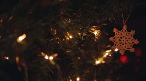 Snowflake Ornament Stock Footage 51895101