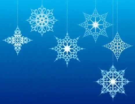 Snowflake ornaments Illustration