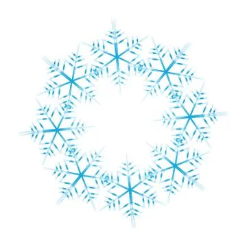 Snowflake ornate Stock Illustration