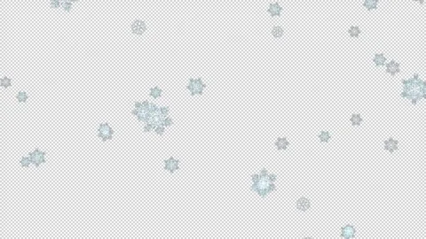 Snowflake Overlay Stock Footage 258859967