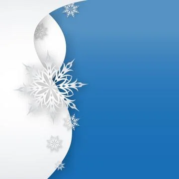 Snowflake on a paper background Stock Illustration