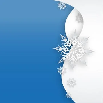 Snowflake on a paper background Illustrazione stock