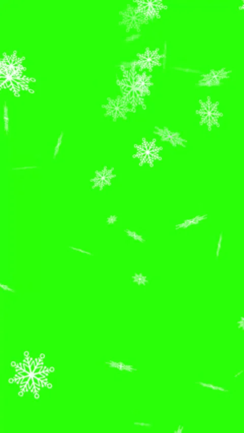 Snowflake particle animation for winter decorations on green screen. Stock Footage 285372448