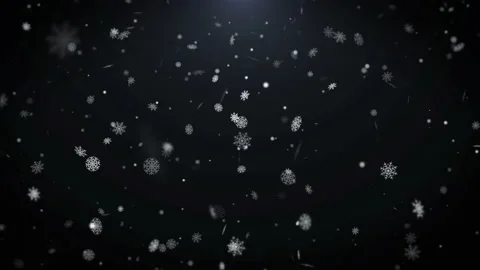 Snowflake particle swirling forward fly through screen concept 4K motion loop Stock Footage 201764947