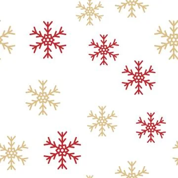 Snowflake pattern background cover creative design. 100 percent seamless Stock Illustration
