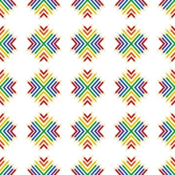 Snowflake pattern of colored pencils Stock Illustration