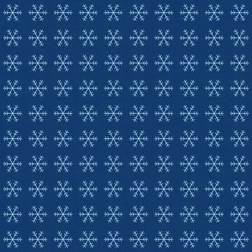 Snowflake pattern seamless background winter holiday design Stock-Illustration