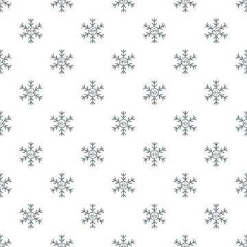 Snowflake pattern seamless Illustrazione stock