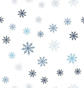 Snowflake pattern. Seamless vector Stock Illustration