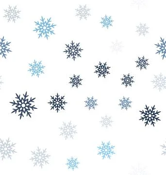Snowflake pattern. Seamless vector Stock Illustration