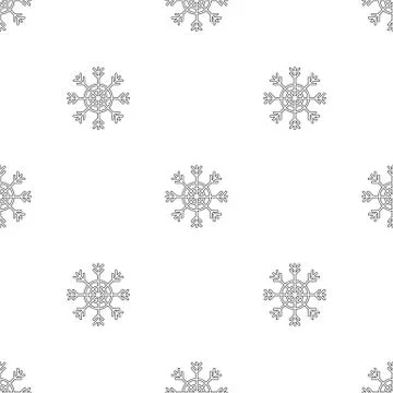 Snowflake pattern seamless vector 스톡 일러스트