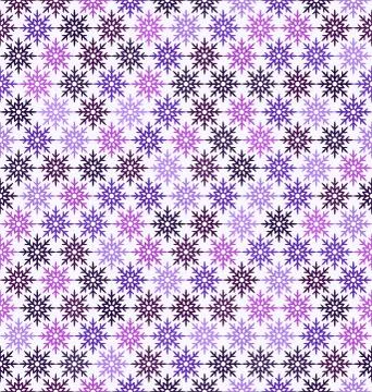 Snowflake pattern. Seamless vector Illustrazione stock