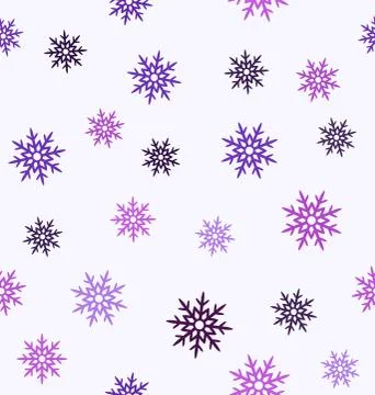 Snowflake pattern. Seamless vector Stock Illustration