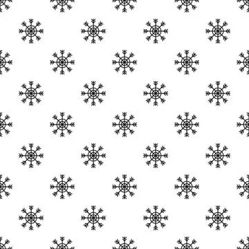 Snowflake pattern seamless vector Stockillustratie