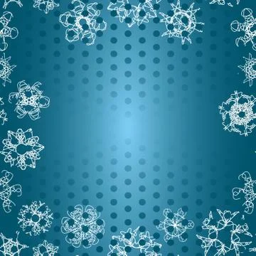Snowflake Pattern. Seamless vector texture. Christmas and new year concept Stock Illustration