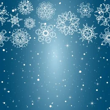 Snowflake Pattern. Seamless vector texture. Christmas and new year concept Stock Illustration