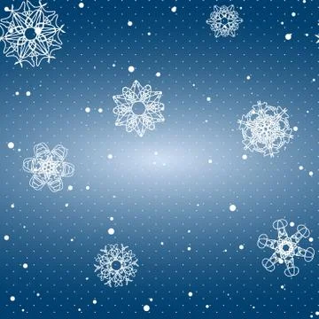 Snowflake Pattern. Seamless vector texture. Christmas and new year concept 스톡 일러스트