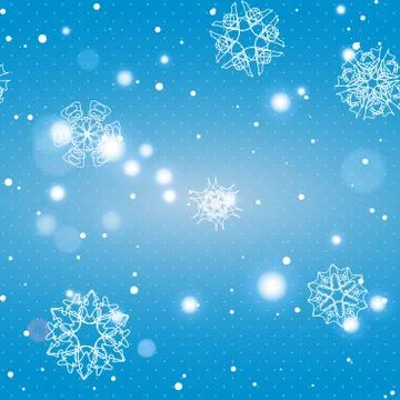 Snowflake Pattern. Seamless vector texture. Christmas and new year concept 스톡 일러스트