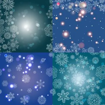 Snowflake Pattern. Seamless vector texture. Christmas and new year concept Stockillustratie