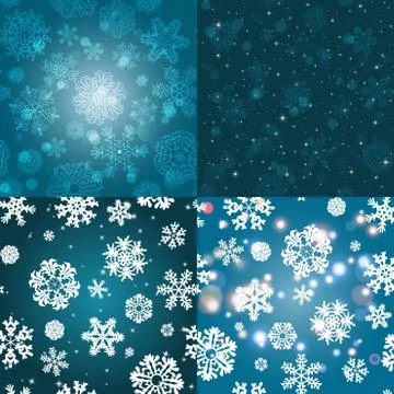 Snowflake Pattern. Seamless vector texture. Christmas and new year concept 스톡 일러스트