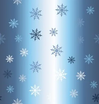 Snowflake pattern. Seamless vector winter gradient background 스톡 일러스트