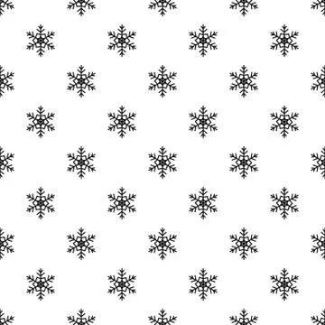 Snowflake pattern, simple style Illustrazione stock