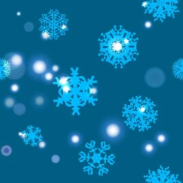 Snowflake Pattern. Snowflake vector texture. Christmas and new year concept Illustrazione stock