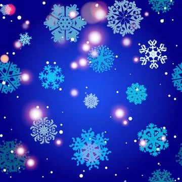Snowflake Pattern. Snowflake vector texture. Christmas and new year concept 스톡 일러스트