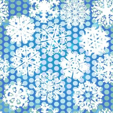 Snowflake Pattern. Snowflake vector texture. Christmas and new year concept Illustrazione stock