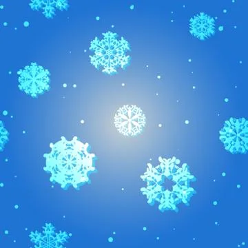 Snowflake Pattern. Snowflake vector texture. Christmas and new year concept Stock Illustration