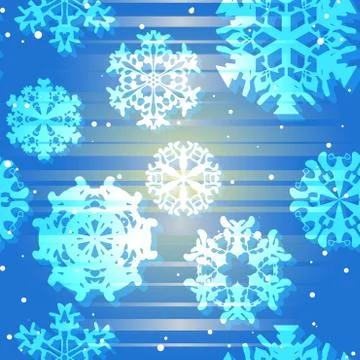 Snowflake Pattern. Snowflake vector texture. Christmas and new year concept 스톡 일러스트