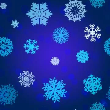 Snowflake Pattern. Snowflake vector texture. Christmas and new year concept Illustrazione stock