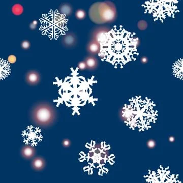 Snowflake Pattern. Snowflake vector texture. Christmas and new year concept Stock Illustration