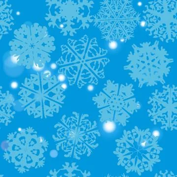 Snowflake Pattern. Snowflake vector texture. Christmas and new year concept Illustrazione stock