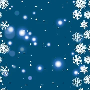 Snowflake Pattern. Snowflake vector texture. Christmas and new year concept Stock Illustration