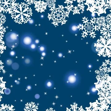 Snowflake Pattern. Snowflake vector texture. Christmas and new year concept Stock Illustration