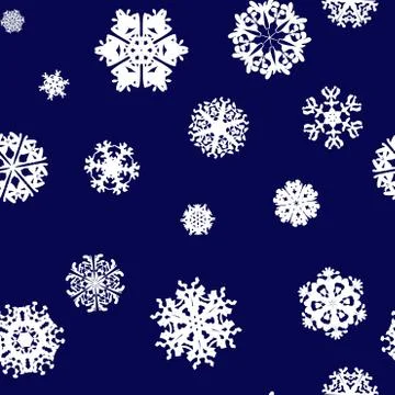 Snowflake Pattern. Snowflake vector texture. Christmas and new year concept Stockillustratie