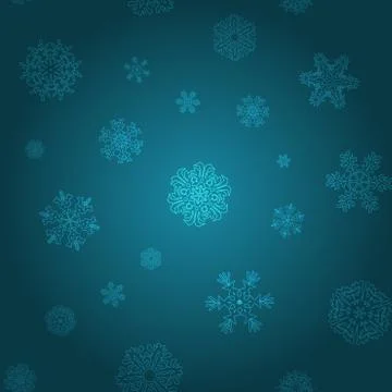 Snowflake Pattern. Snowflake vector texture. Christmas and new year concept 스톡 일러스트