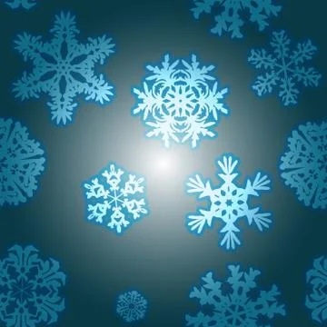 Snowflake Pattern. Snowflake vector texture. Christmas and new year concept Stock Illustration